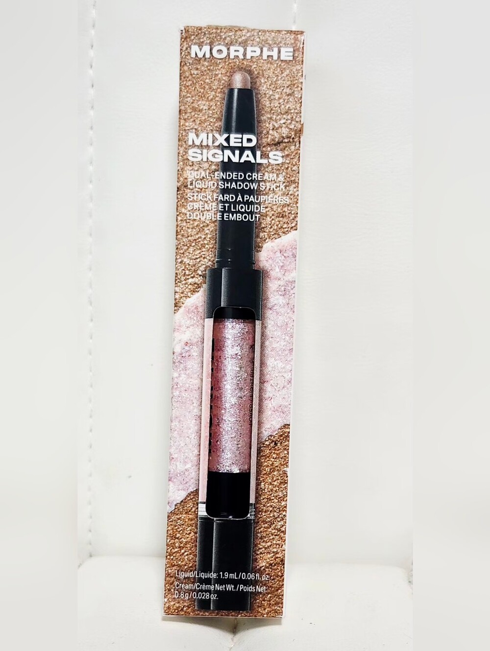 Morphe Mixed Signals Dual-Ended Eyeshadow Stick in Pink Shimmer - Picture 1 of 4